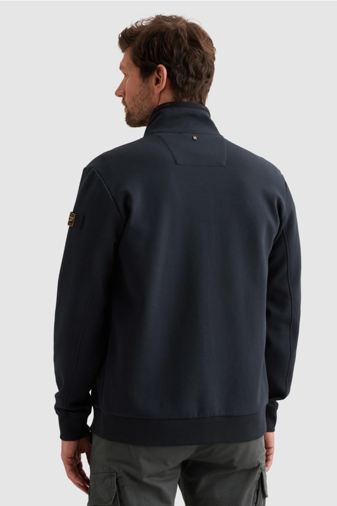 PME legend blauwe heren vest | Model achteraanzicht