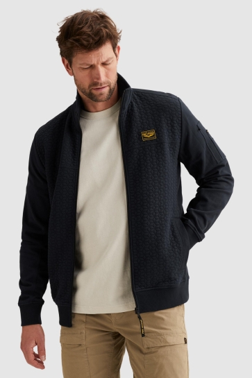 PME legend SWEAT JACKET MET STRUCTUUR EN FLIGHT POCKET PSW2602475 5281