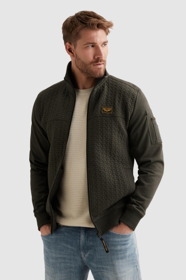 PME legend SWEAT JACKET MET STRUCTUUR EN FLIGHT POCKET PSW2602475 8039