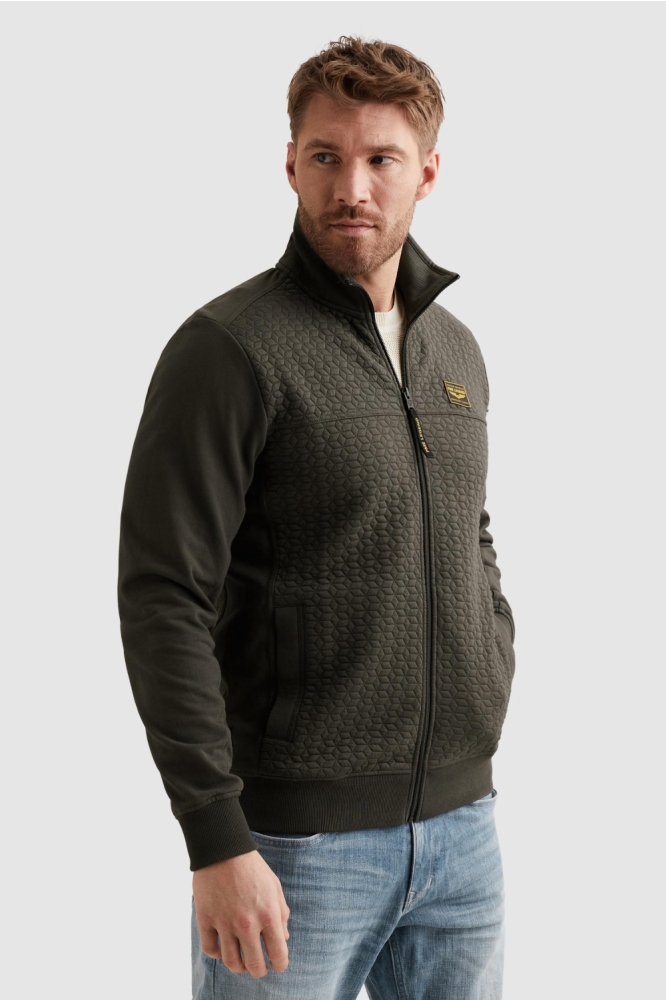 PME legend groene heren vest | Model vooraanzicht