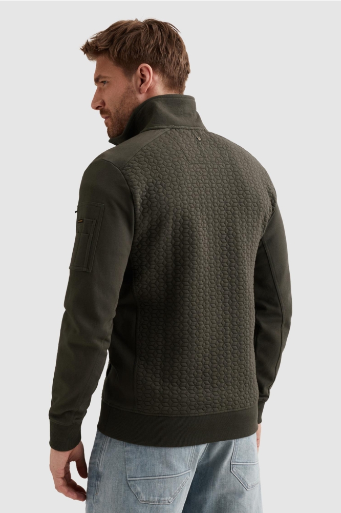 PME legend groene heren vest | Model achteraanzicht