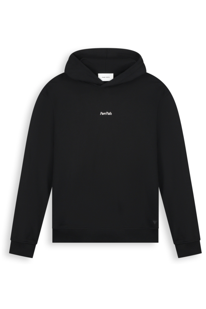 Pure Path zwarte heren sweater | Vooraanzicht