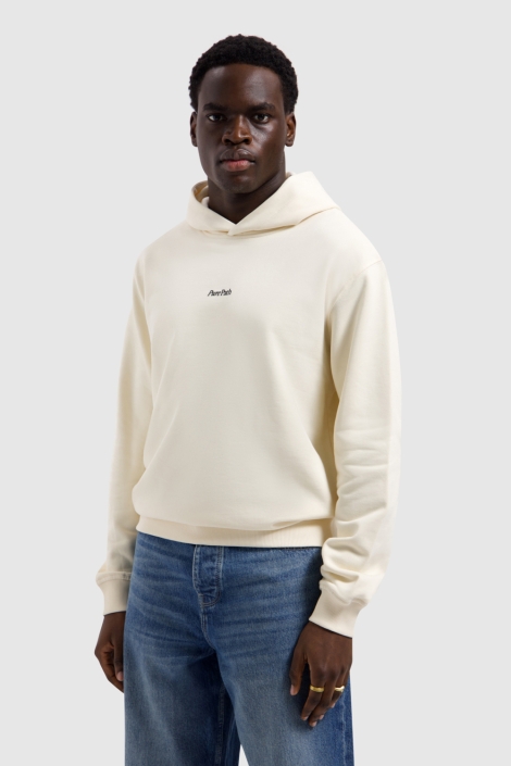 Pure Path witte heren sweater | Model vooraanzicht