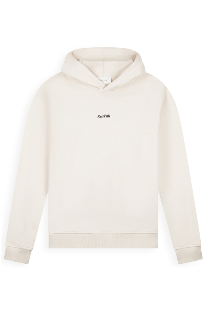 Pure Path witte heren sweater | Vooraanzicht