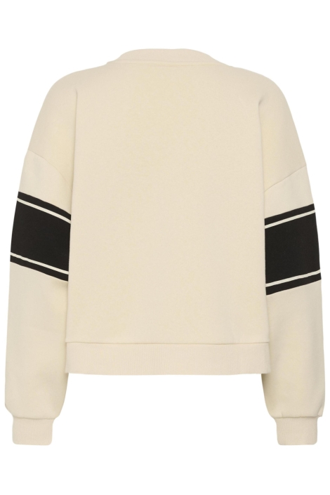 Kaffe ecru dames sweater | Achteraanzicht