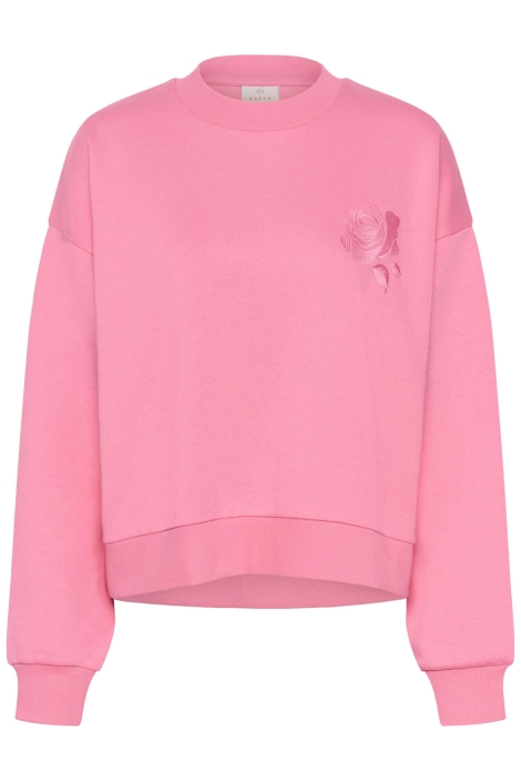 Kaffe roze dames sweater | Vooraanzicht