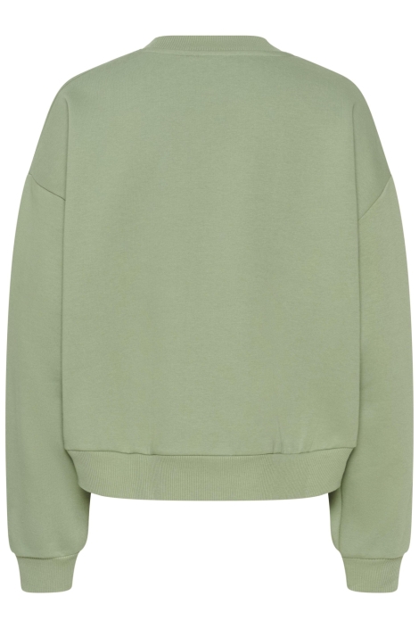 Kaffe groene dames sweater | Achteraanzicht