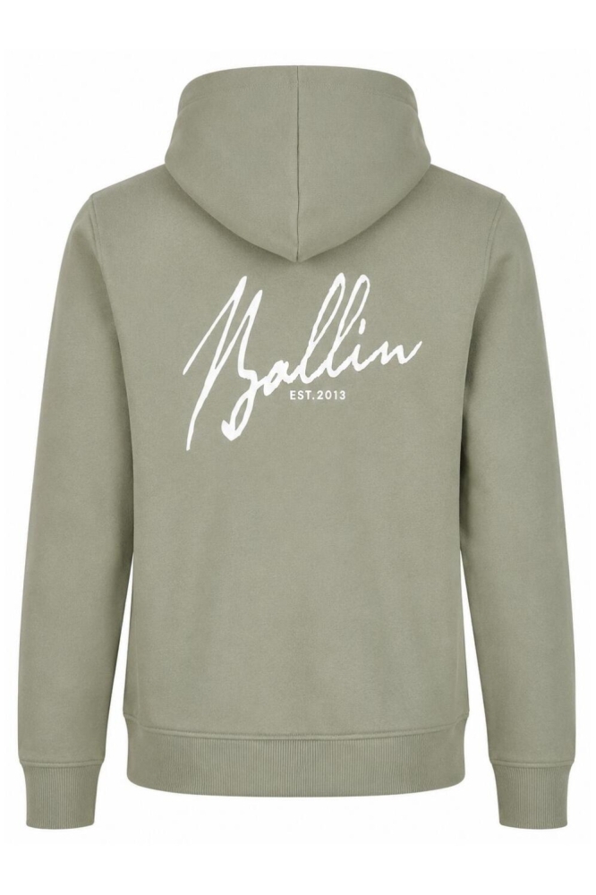 Ballin groene heren sweater | Achteraanzicht