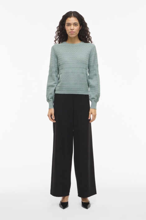 Vila groene dames trui | Model