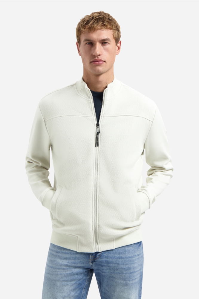 NO-EXCESS beige heren vest | Model vooraanzicht