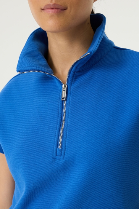 Garcia blauwe dames sweater | Close up