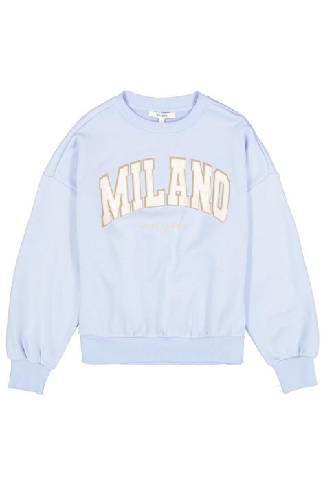 Garcia blauwe dames sweater | Vooraanzicht