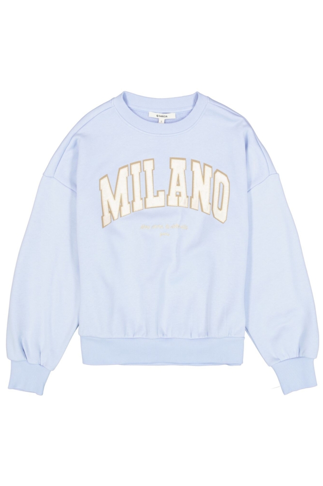 Garcia blauwe dames sweater | Vooraanzicht