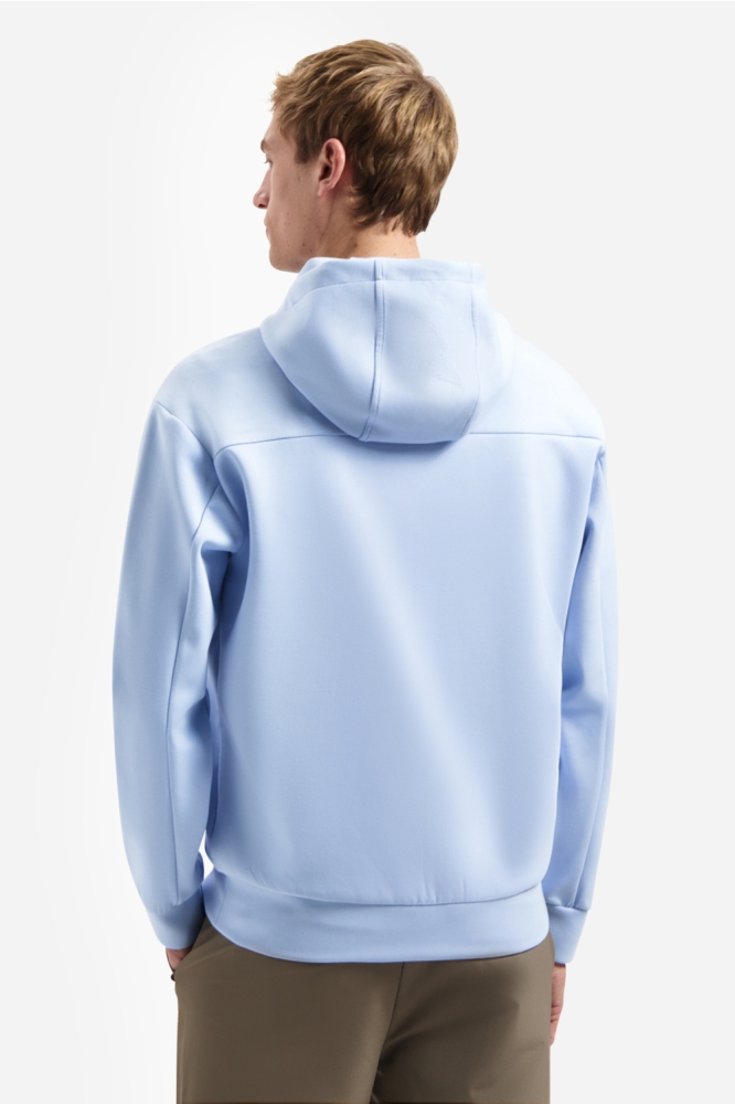 NO-EXCESS blauwe heren vest | Model achteraanzicht