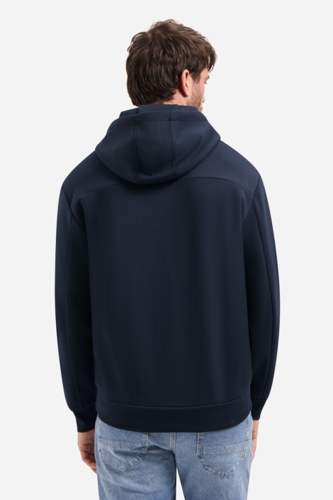 NO-EXCESS blauwe heren vest | Model achteraanzicht