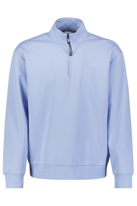 NO-EXCESS blauwe heren sweater | Vooraanzicht