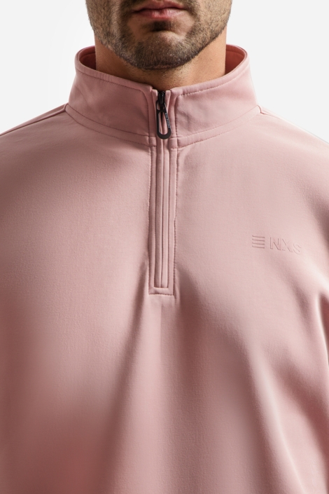 NO-EXCESS roze heren sweater | Kleurstaal