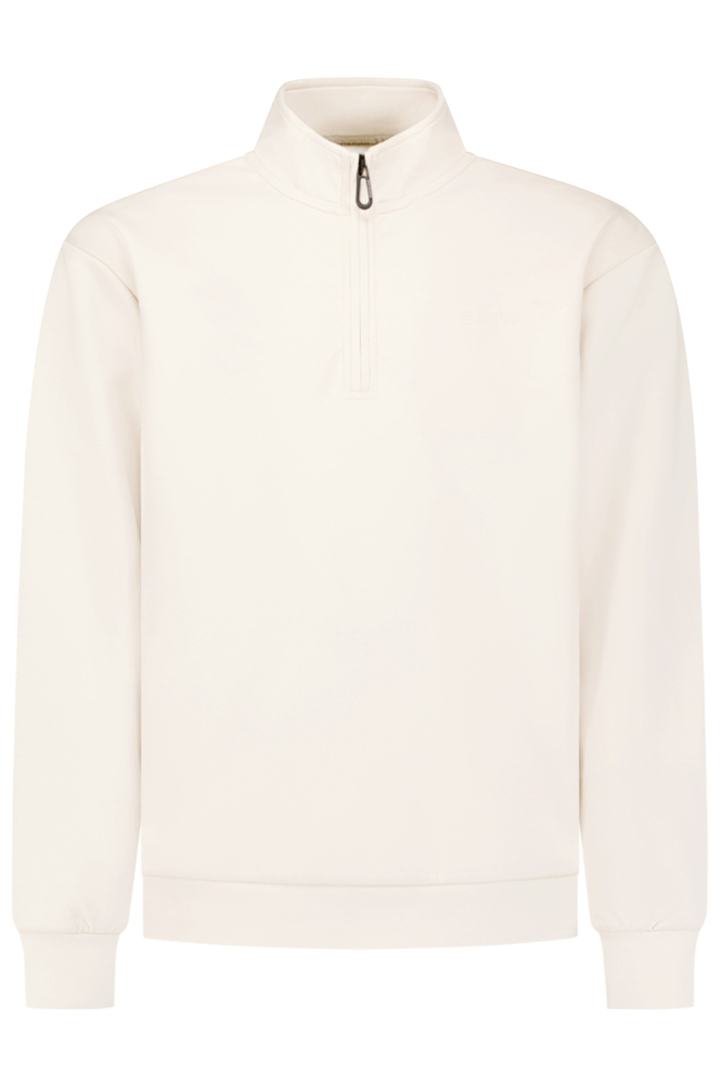 NO-EXCESS beige heren sweater | Vooraanzicht