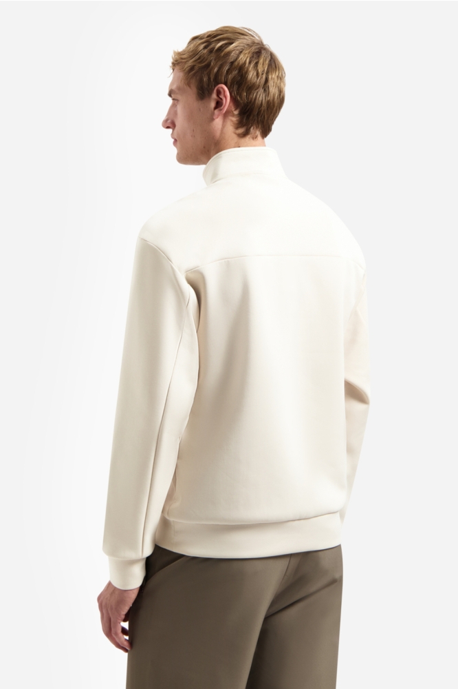 NO-EXCESS beige heren sweater | Model achteraanzicht