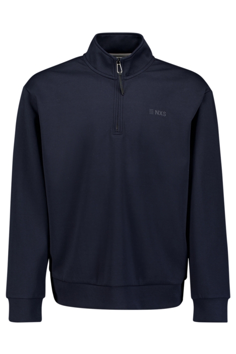 NO-EXCESS blauwe heren sweater | Vooraanzicht