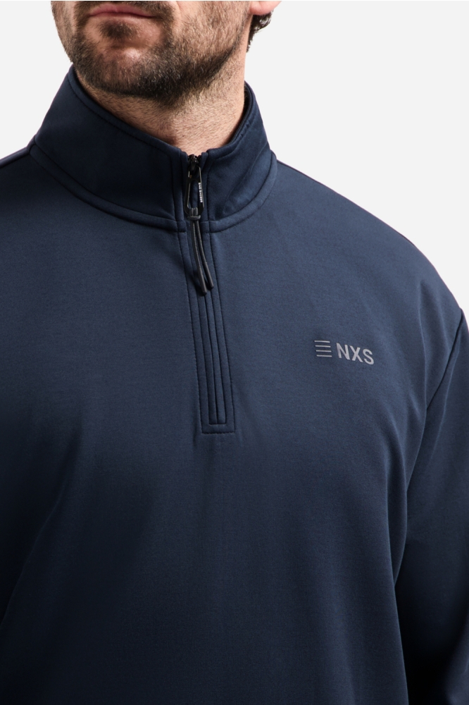 NO-EXCESS blauwe heren sweater | Kleurstaal