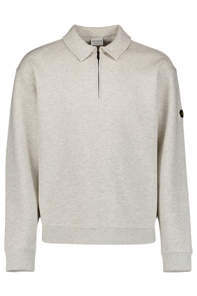 NO-EXCESS beige heren polo | Vooraanzicht