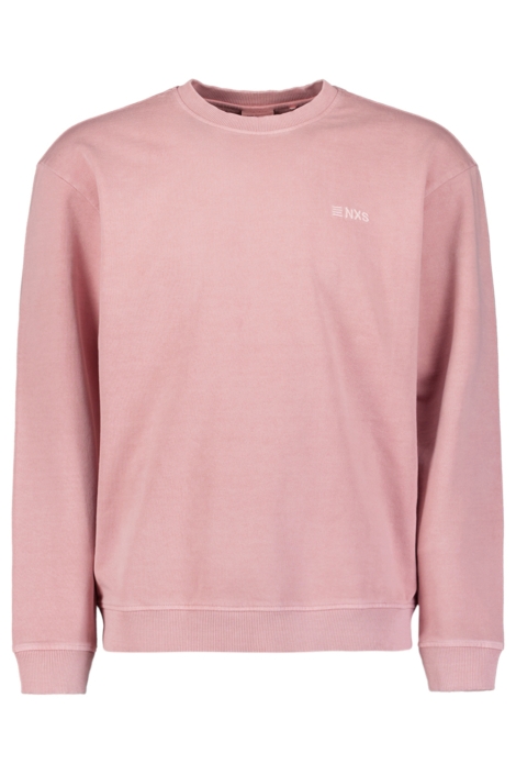 NO-EXCESS roze heren sweater | Vooraanzicht
