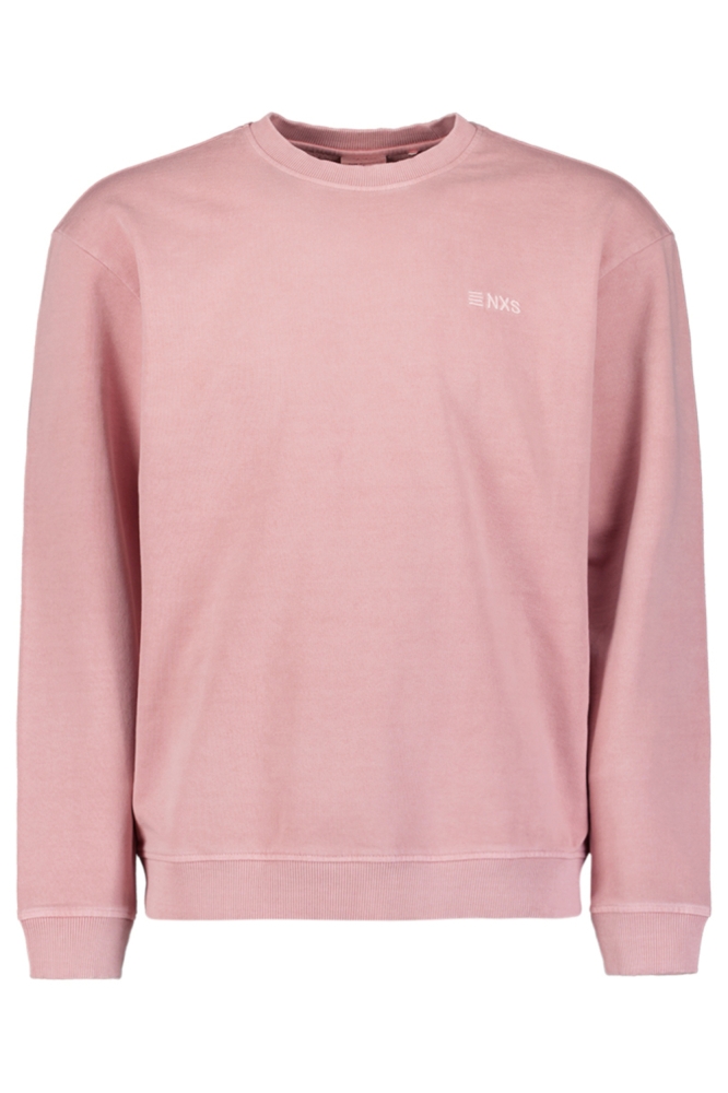 NO-EXCESS roze heren sweater | Vooraanzicht