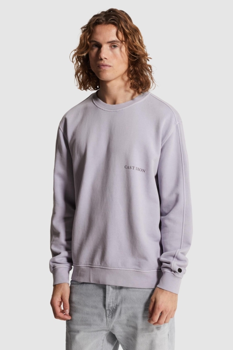 Cast Iron roze heren sweater | Model vooraanzicht