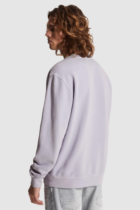 Cast Iron roze heren sweater | Model achteraanzicht