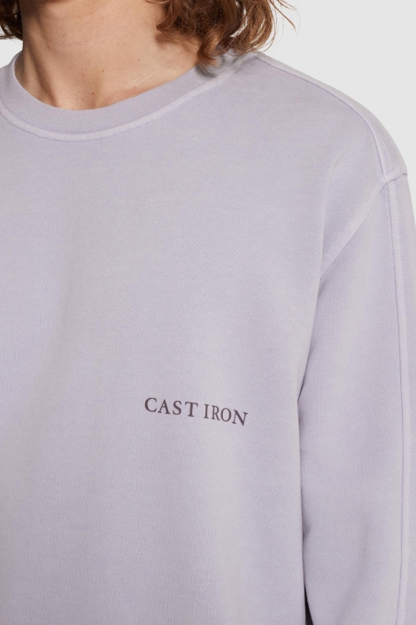 Cast Iron roze heren sweater | Close up