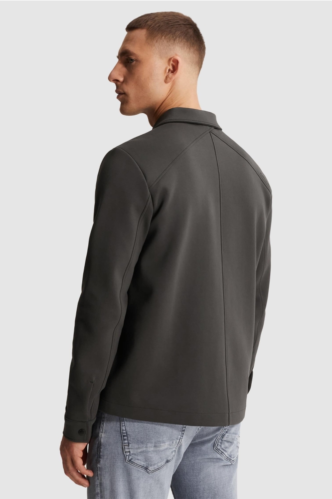 Cast Iron grijze heren vest | Model achteraanzicht