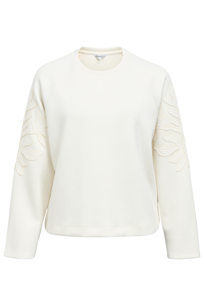 Object witte dames trui | Vooraanzicht