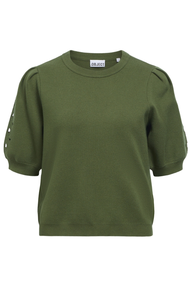 Object groene dames trui | Vooraanzicht