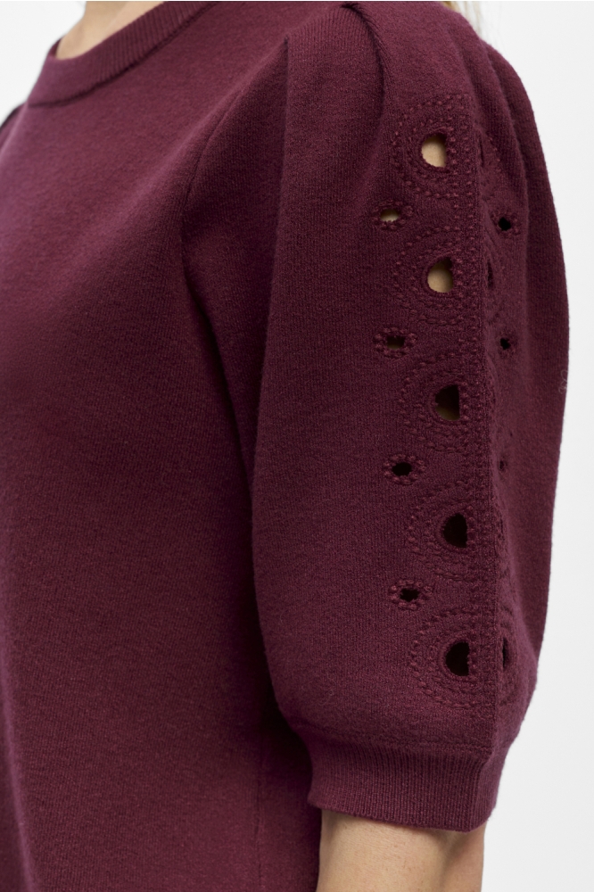 Object bordeaux dames trui | Close up