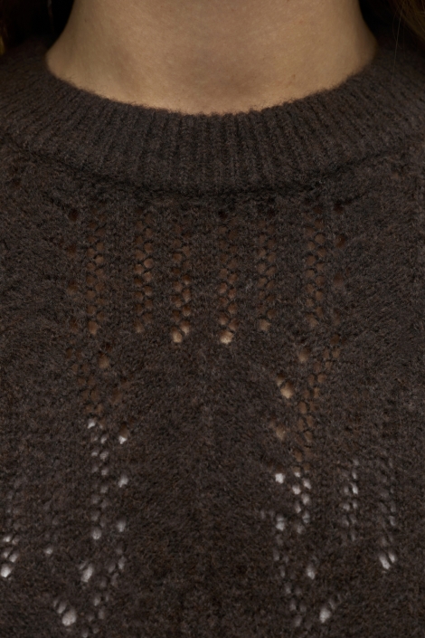 Object bruine dames trui | Close up