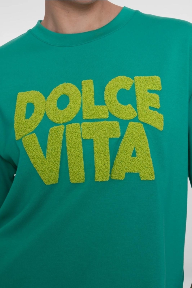 Geisha groene dames t-shirt | Close up