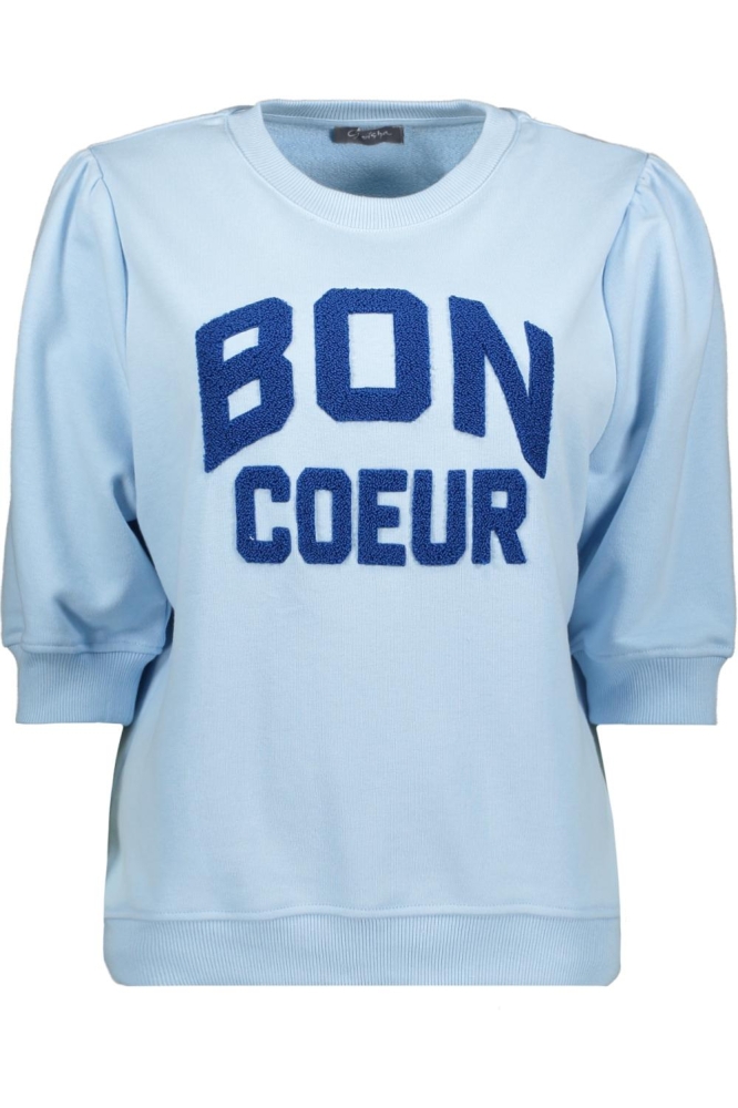 Geisha blauwe dames sweater | Vooraanzicht