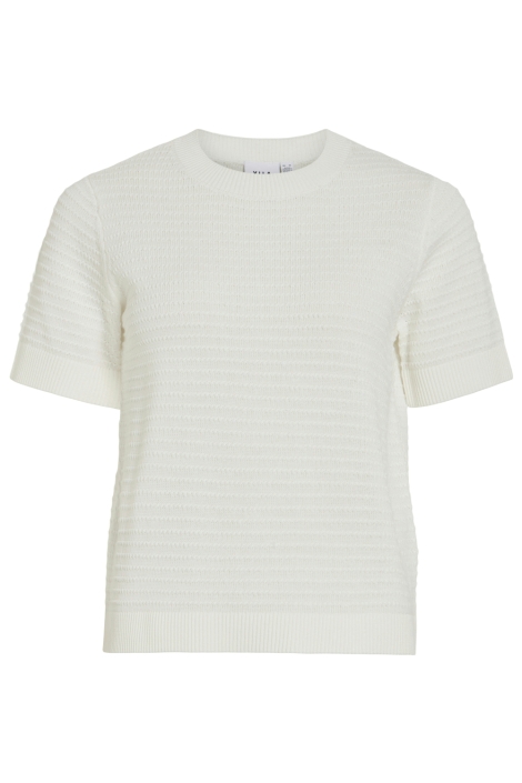 Vila witte dames t-shirt | Vooraanzicht