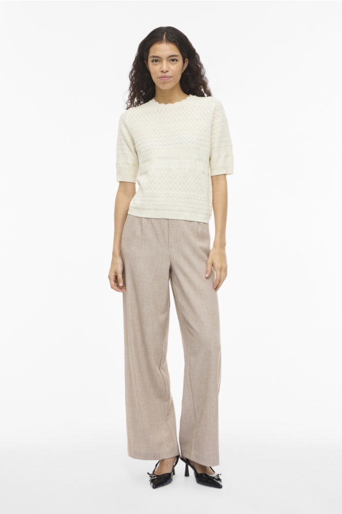 Vila beige dames t-shirt | Model