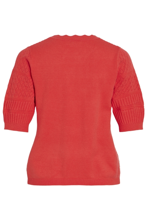 Vila rode dames trui | Achteraanzicht