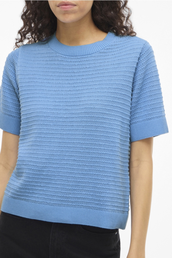 Vila blauwe dames trui | Kleurstaal