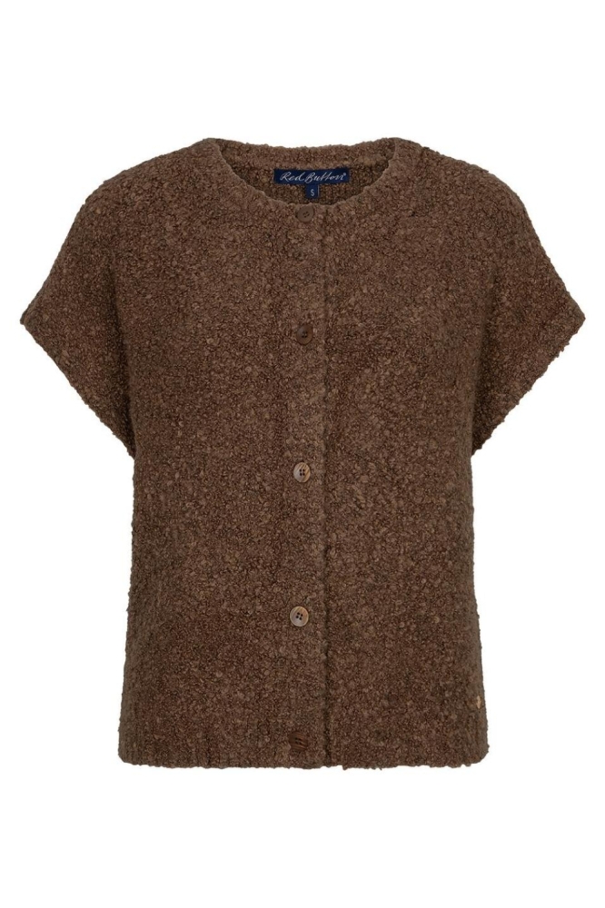 Red Button bruine dames gilet | Vooraanzicht