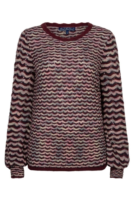 Red Button bordeaux dames trui | Vooraanzicht