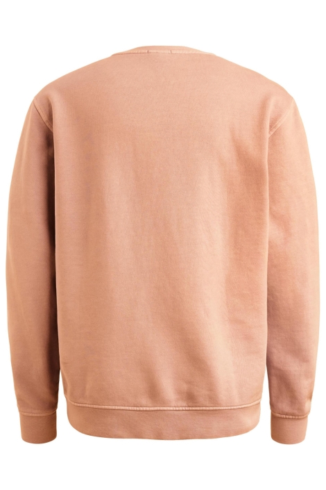 Cast Iron oranje heren sweater | Achteraanzicht