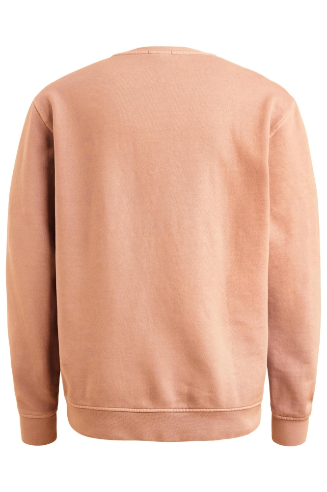 Cast Iron oranje heren sweater | Achteraanzicht