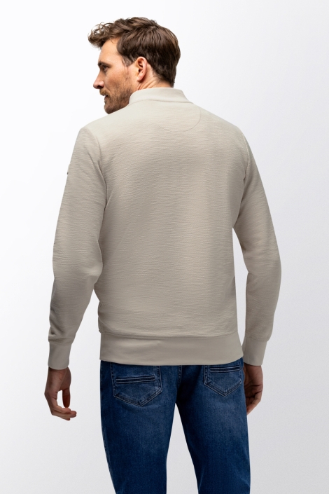 State of Art beige heren vest | Model achteraanzicht