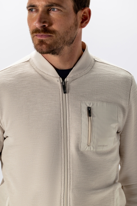 State of Art beige heren vest | Close up