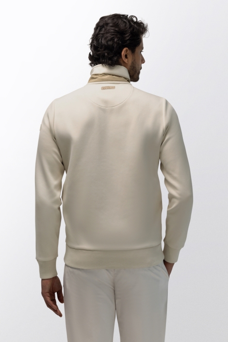 State of Art beige heren vest | Model achteraanzicht