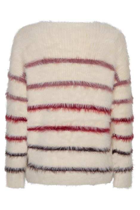 Red Button beige dames trui | Achteraanzicht